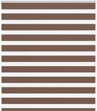 vidaXL Zebra Rolgordijn 135x150 cm Polyester Bruin