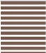 vidaXL Zebra Rolgordijn 135x150 cm Polyester Bruin