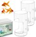 Dailygoods Bac à nourriture pour poissons d'aquarium - 2 pièces