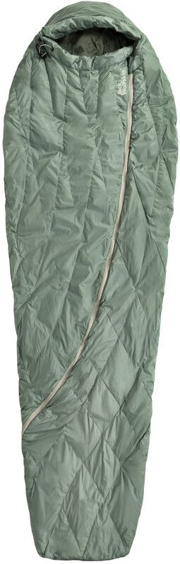 Jack Wolfskin Athmos Down +5 Sleeping Bag - 195cm - Green - Left Zipper - 2023