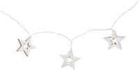 DKD Home Decor Kerstkrans Ster Wit Hout MDF