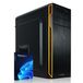 GREED® Basic PC avec Intel Celeron G5905 - Ordinateur rapide + Bureau pour bureau et bureau à domicile avec 3,5 GHz, 8 Go RAM - 512 Go SSD - DVD+RW - USB3.0 - WLAN, incl. Windows 11 Pro