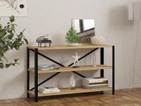 Hanah Home Industriële boekenplank, saffier kleur, 103 x 60 x 29,5 cm
