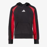 Adidas J CB FL HD kinder hoodie zwart rood - Maat 152/158