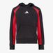 Adidas J CB FL HD kinder hoodie zwart rood - Maat 152/158