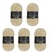 Wollbiene Softy Chenillewol om te haken, breiwol, 500 gram chenillewol, super volumineus grof gehaakte garen (beige 05)
