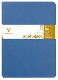 Clairefontaine 733074C Collectie Age Bag - Pak met 2 Geniete Schriften Duo Blauw - A4 21x29-7 cm - 96 Pagina’s Gelijnd met Kantlijn - Wit Papier 90 g - Omslag Glanskarton met Lederkorrel
