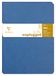 Clairefontaine 733074C Collectie Age Bag - Pak met 2 Geniete Schriften Duo Blauw - A4 21x29-7 cm - 96 Pagina’s Gelijnd met Kantlijn - Wit Papier 90 g - Omslag Glanskarton met Lederkorrel