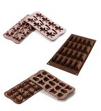 Silikomart - Set Choco Winter, MR Ginger, Choco Gianduia - Siliconen Mallen Easy Choc