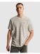 CAST IRON Shirt 'T-shirt with stripe texture' grijs