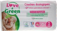 Love & Green Hypoallergene Luiers Maat 1 (2-5 kg) 44 Luiers
