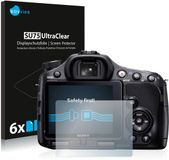 Savvies Screenprotector voor Sony Alpha 65V (SLT-A65V) - Folie Beschermfolie transparant 6 Stuks