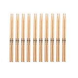 Gear4music 5A Drumstokken, Esdoorn, Nylon Tip, 10 Paar