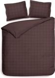 Heckettlane Dekbedovertrek Diamante - Lits-Jumeaux - Bruin - 240x200-220 cm