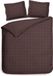 Heckettlane Dekbedovertrek Diamante - Lits-Jumeaux - Bruin - 240x200-220 cm