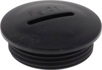 Wiska 50061763 VS 11 Blindstop Slagvast PG11 Kunststof Zwart (RAL 9005) 100 stuk(s)