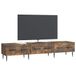 vidaXL meuble TV avec tiroir chêne fumé 147 x 34,5 x 30 cm bois transformé