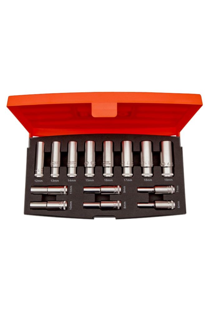 Bahco S1214L 14-delige Doppenset - 3/8" - Lang