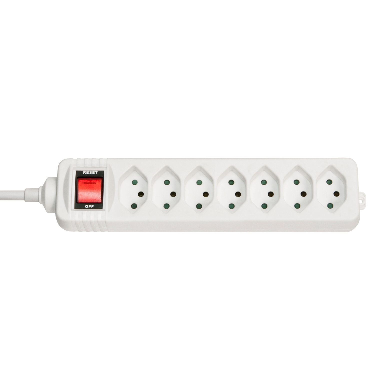 LINDY 73168 - Stekkerdoos - wit - 2300 watt - Met aan/uit schakelaar