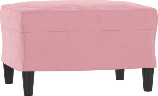 vidaXL Voetenbank 60x50x41 cm fluweel roze