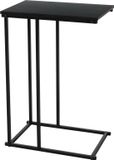 Bellatio Design table d'appoint - table de canapé - noir - métal - 40 x 26 x 58 cm