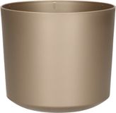 Prosperplast Plantenpot/bloempot Babylon - kunststof - buiten/binnen - titanium grijs - D12 x H12 cm