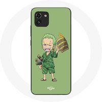 Maniacase Etui voor Samsung Galaxy A03 One piece Manga Roronoa Zoro