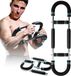 Lumehelbed Handels GmbH Entraîneur de bras rotatif - 60-100 livres réglable - Exercice des pectoraux - Barre de force portable - Amovible - Entraînement des bras - Entraîneur de poitrine - Entraînement des muscles de l'épaule