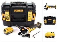 DeWalt DCG 405 NT accu haakse slijper 18V 125 mm borstelloos + 1x accu 5,0 Ah + TSTAK