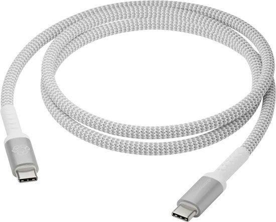 dbramante1928 re-charge - Braided oplaadkabel - USB-C naar USB-C - 100 Watt - 1,2 meter - Wit