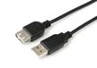 Microconnect USB 2.0 A Male naar USB 2.0 A Male Kabel 0.5m Zwart