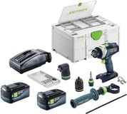 Festool TPC 18/4-Basic-Set perceuse-visseuse à percussion sans balai 18 V 75 Nm + 2x batterie 5,0 Ah + chargeur + Systainer