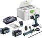 Festool TPC 18/4-Basic-Set perceuse-visseuse à percussion sans balai 18 V 75 Nm + 2x batterie 5,0 Ah + chargeur + Systainer