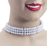 Bristol Novelty BA769 Pearl Choker, Dames, One Size