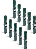 Alberts 10x matconnector voorgemonteerde schroef M8x30, antraciet, thermisch verzinkt of groen