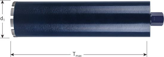 Rotec diamantboor 1.1/4, nat Ø165x400
