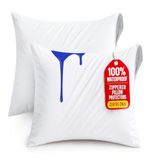 Utopia Bedding Waterdichte kussenbeschermers met ritssluiting (wit, 2 stuks)