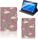 B2Ctelecom Book Case Lenovo Tab E10 - 10 inch - Flamingo / Vogel