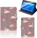 B2Ctelecom Book Case Lenovo Tab E10 - 10 inch - Flamingo / Vogel
