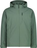 CMP Waterdichte jas met capuchon met rits voor heren, 5XL, groen, polyester