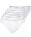 Sloggi 6-pack Basic Mini Heren slip - Wit / L