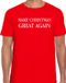 Bellatio Decorations Make Christmas great again Kerstshirt / Kerst t-shirt rood voor heren - Kerstkleding / Christmas outfit L