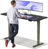 Desktronic HomePro Zit-sta Bureau Elektrisch In Hoogte Verstelbaar, 180x80 cm Groente/Zwart