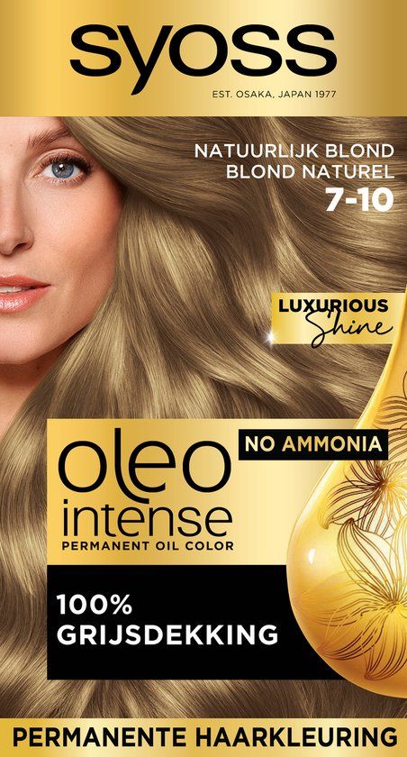 SYOSS Oleo Intense 7-10 Natuurlijk Blond - Permanente Haarverf - 1 stuk