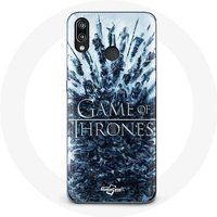 Maniacase Hoesje voor Huawei P20 Lite Game of Thrones seizoen 8 Episode 1 The Iron Throne Characters logo Grey