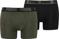 PUMA Heren Basic Boxershorts - 2-Pack - Groen - Maat XXL
