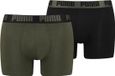 PUMA Heren Basic Boxershorts - 2-Pack - Groen - Maat XXL