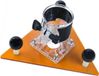 Merkloos / Sans marque Router Driehoeksplaat - Trimbasis Houtbewerking - Houtbewerking Precisie - Duurzaam ABS Plastic - 65mm Trimmer Compatibel - Zwart