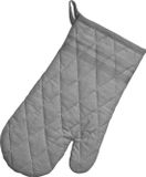 Kela manique, gant de cuisine, set de 4 pièces, coton, gris foncé à rayures, 31 x 18 cm