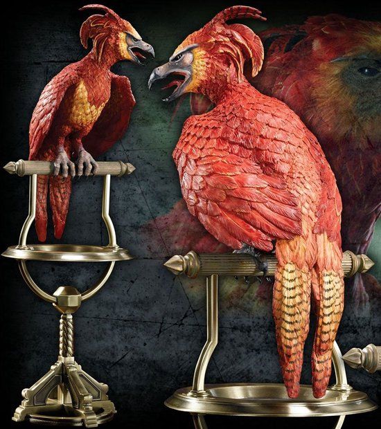 Noble Collection Harry Potter - Fawkes the Phoenix Statue - 14 cm - Multi